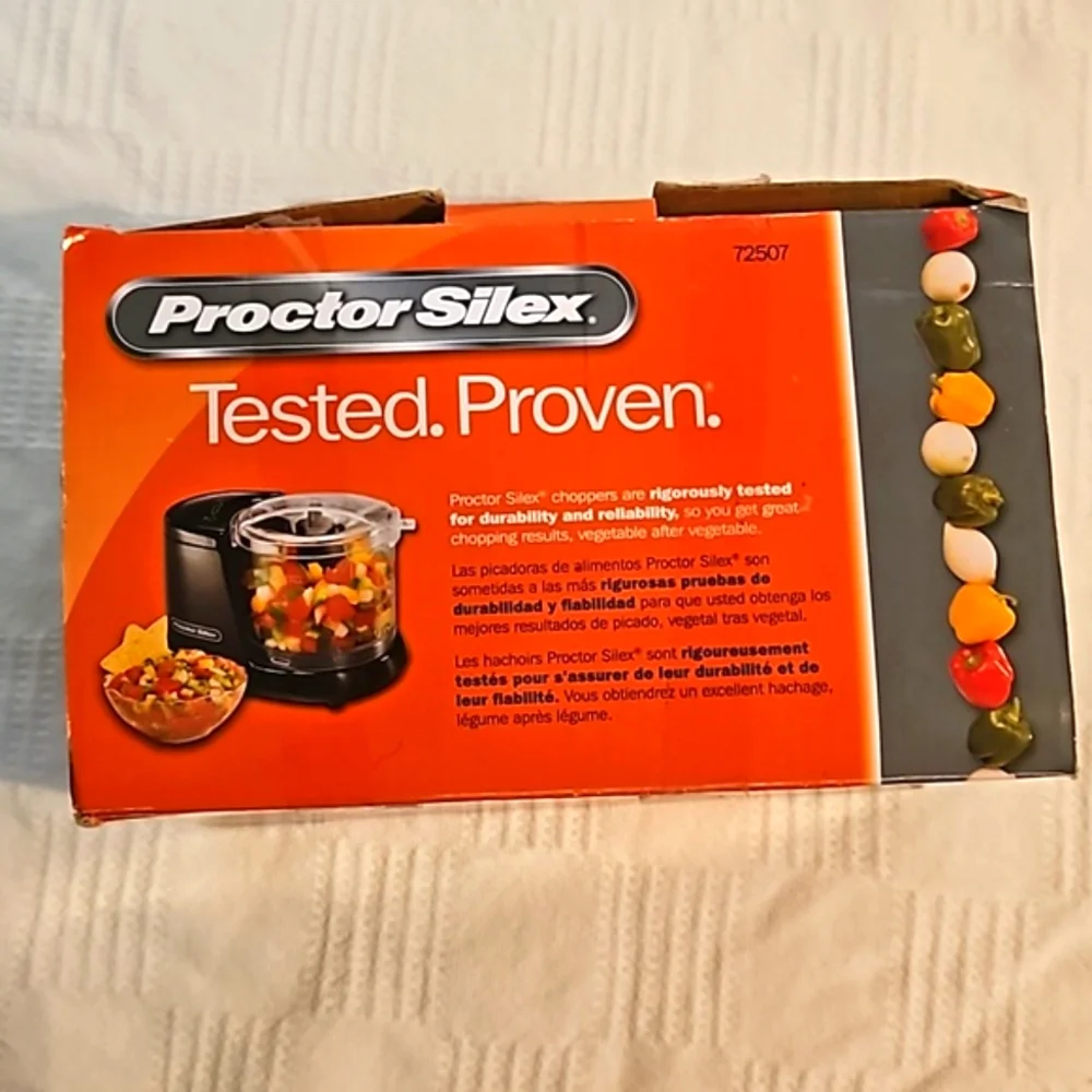 Proctor Silex Durable Food Chopper 1.5 Cup Capacity New in Box